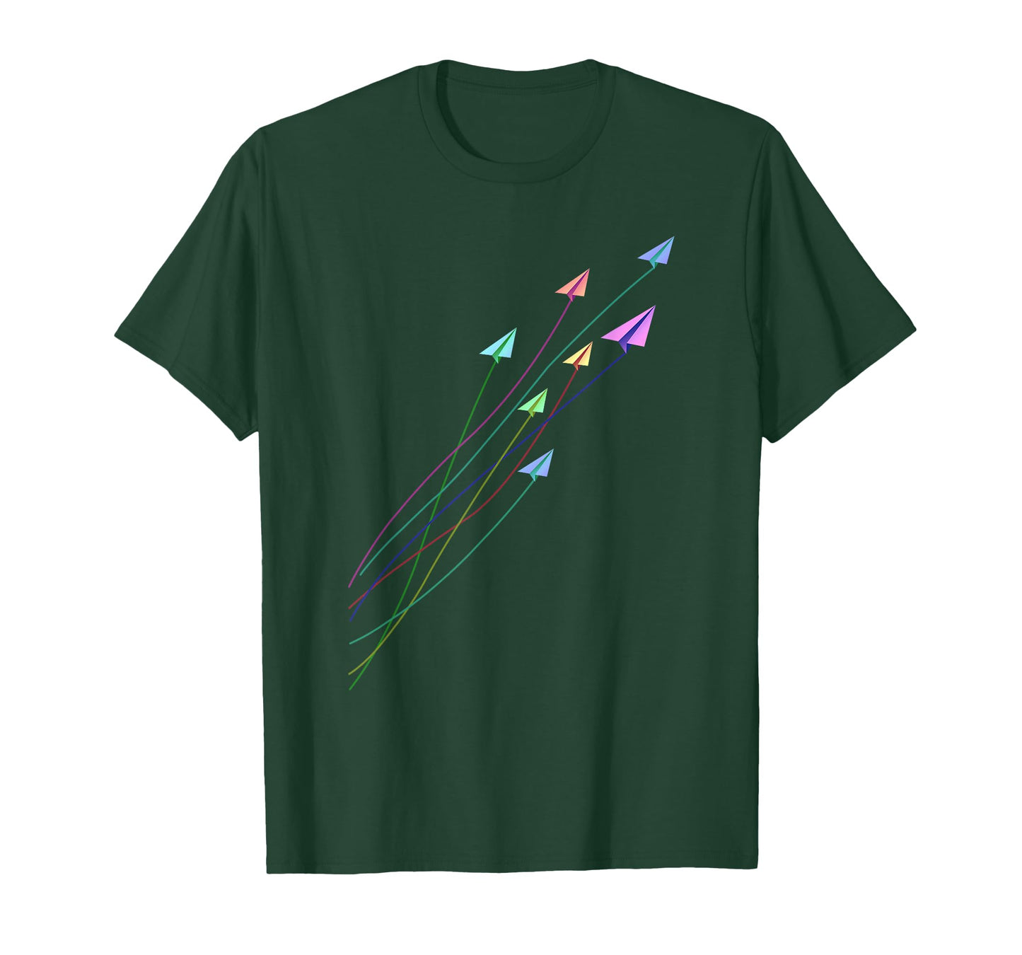 Japanese Folding Paper Plane Origami Master Colorful Origami T-Shirt