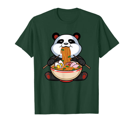 Awesome Otaku Japanime Lover Outfit Men Women Kids Funny Cute Kawaii Panda Ramen Noodles Japanese Anime Gift T-Shirt