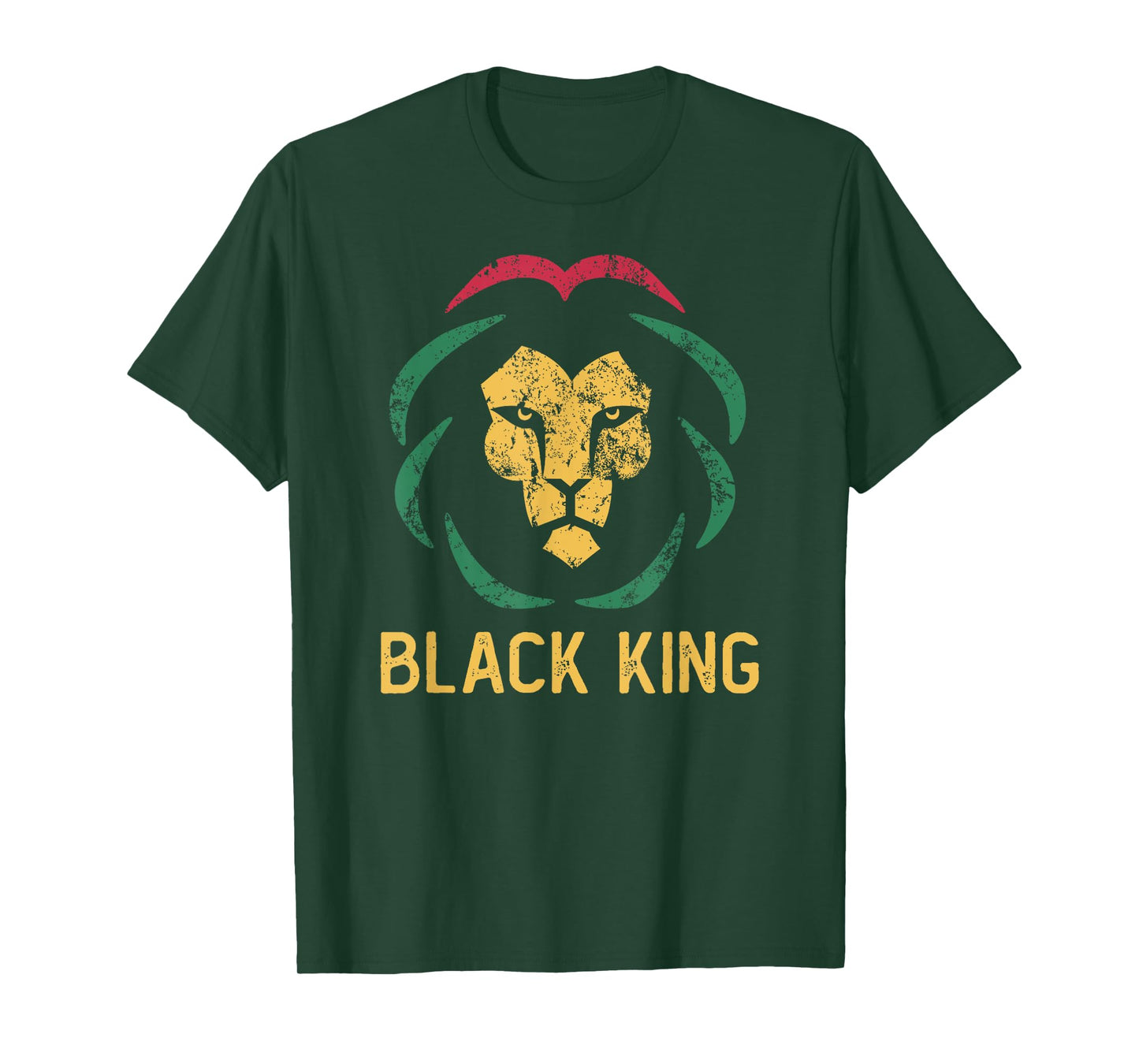 Black King Lion Black History Month Men & Juneteenth Boys T-Shirt
