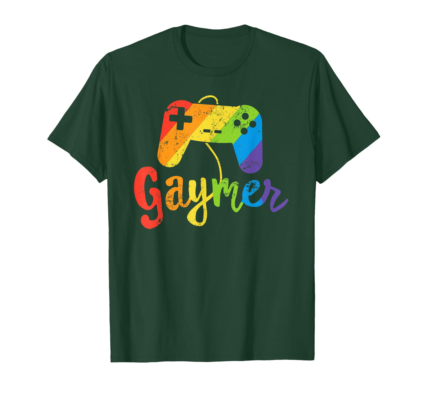 Gaymer Shirt - LGBT Pride Gay Gamer Rainbow Flag Gift T-Shirt