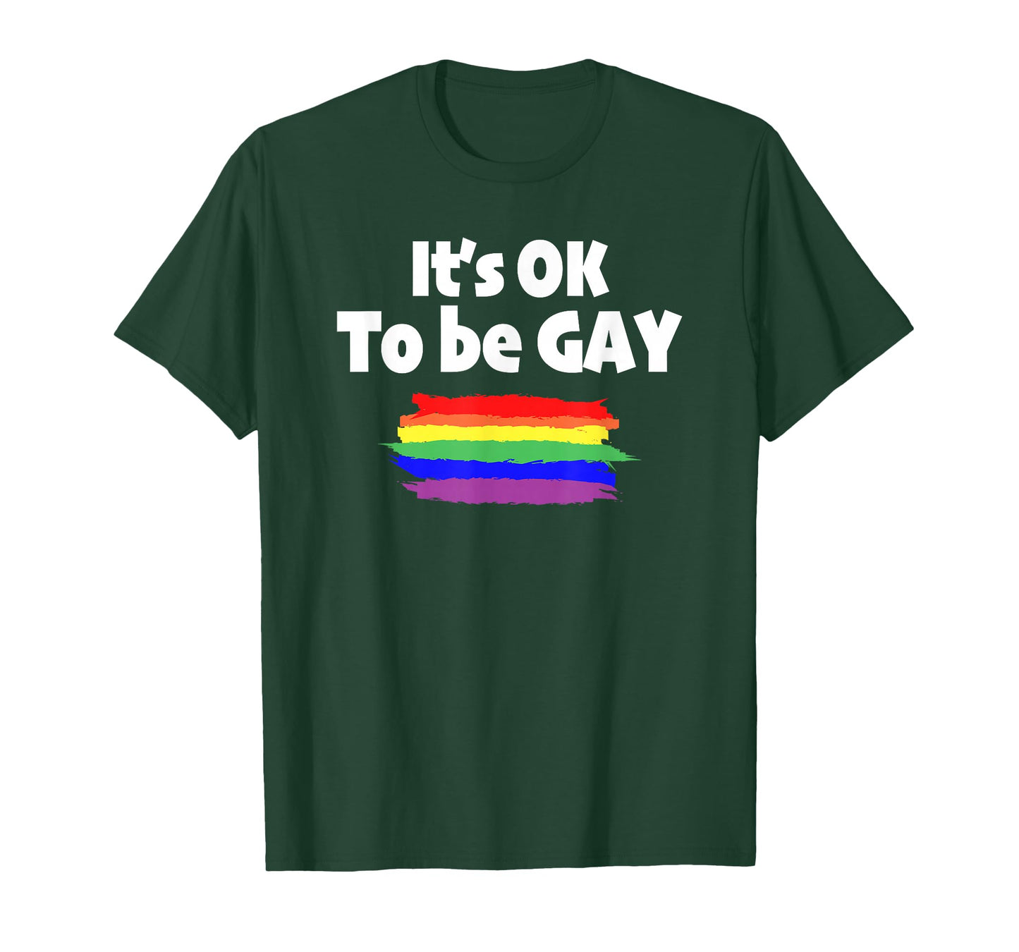 Gay Pride LGBT It's OK to be Gay Love Novelty T Shirt T-Shirt