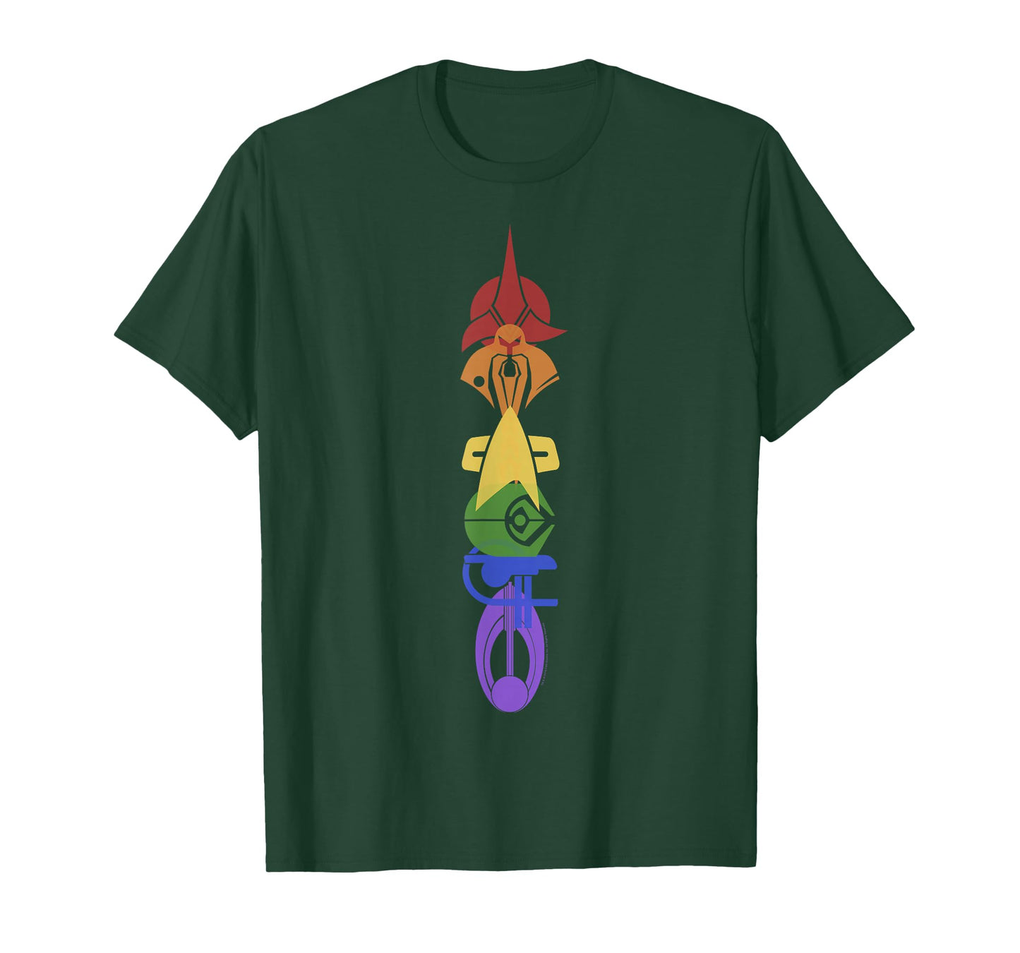 Star Trek: Deep Space Nine United Rainbow Symbol Stack T-Shirt