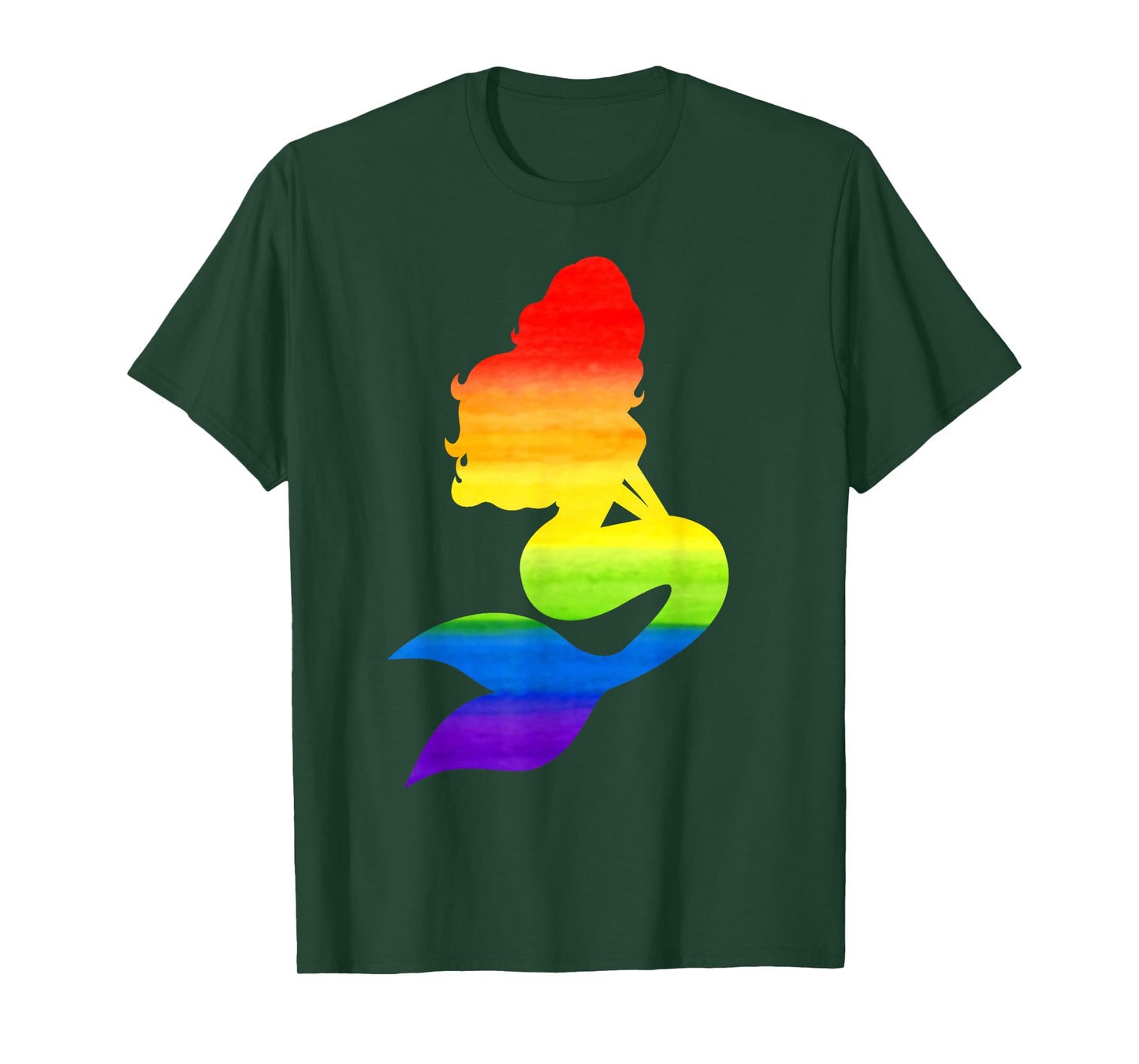 Mermaid Pride Gay Pride Parade Rainbow Mermaid T-Shirt
