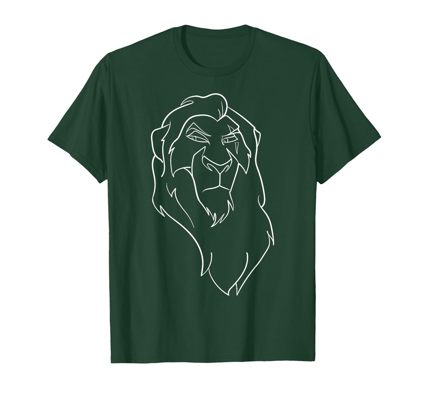 Disney Lion King Scar Line Art Graphic T-Shirt T-Shirt