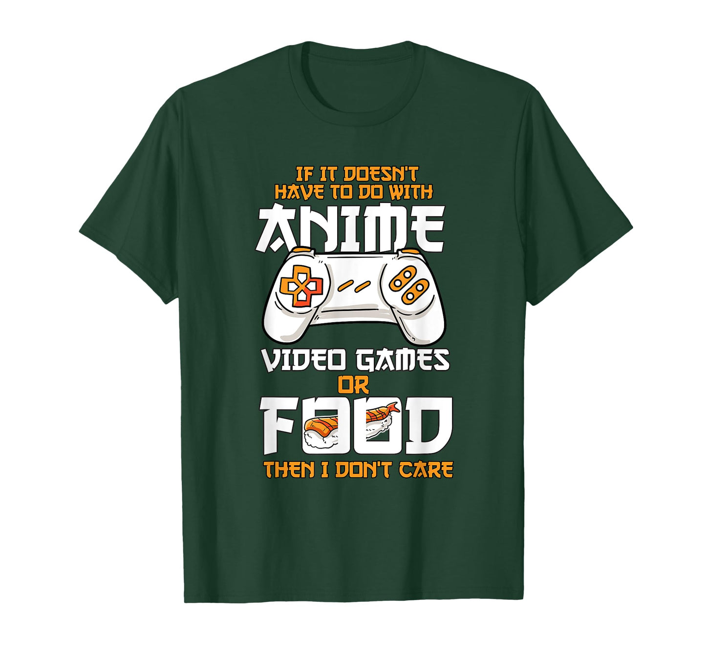 Anime Video Games Food Sushi Gaming Merch Otaku Gift Anime T-Shirt