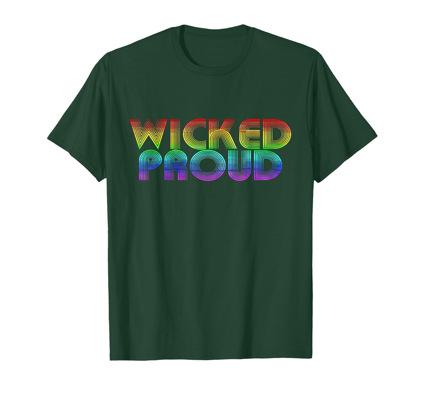 Wicked Proud Boston Gay Pride Rainbow LGBTQ Support T Shirt T-Shirt