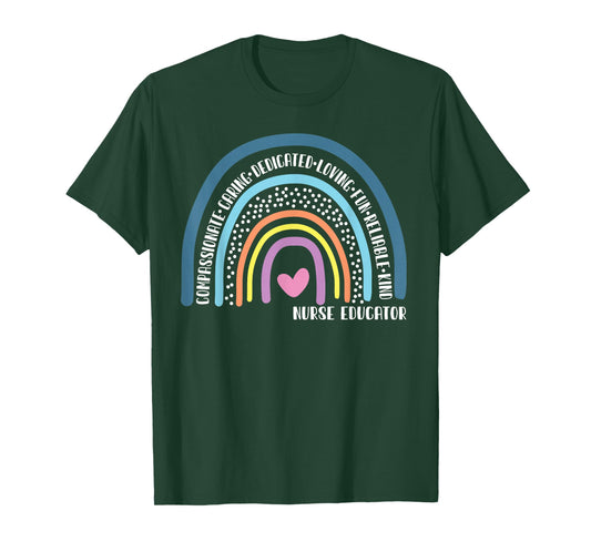 Nurse Educator Cute Rainbow T-Shirt
