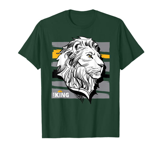 Disney The Lion King Live Action Mufasa Sketched Portrait T-Shirt