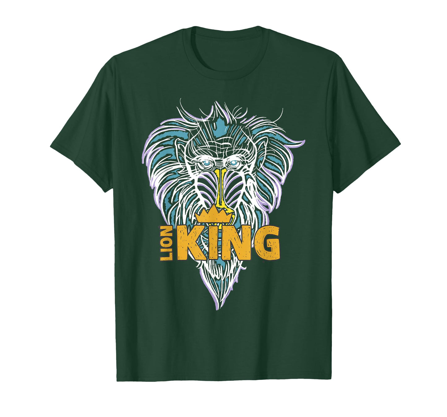 Disney The Lion King Pastel Rafiki Crown Logo T-Shirt