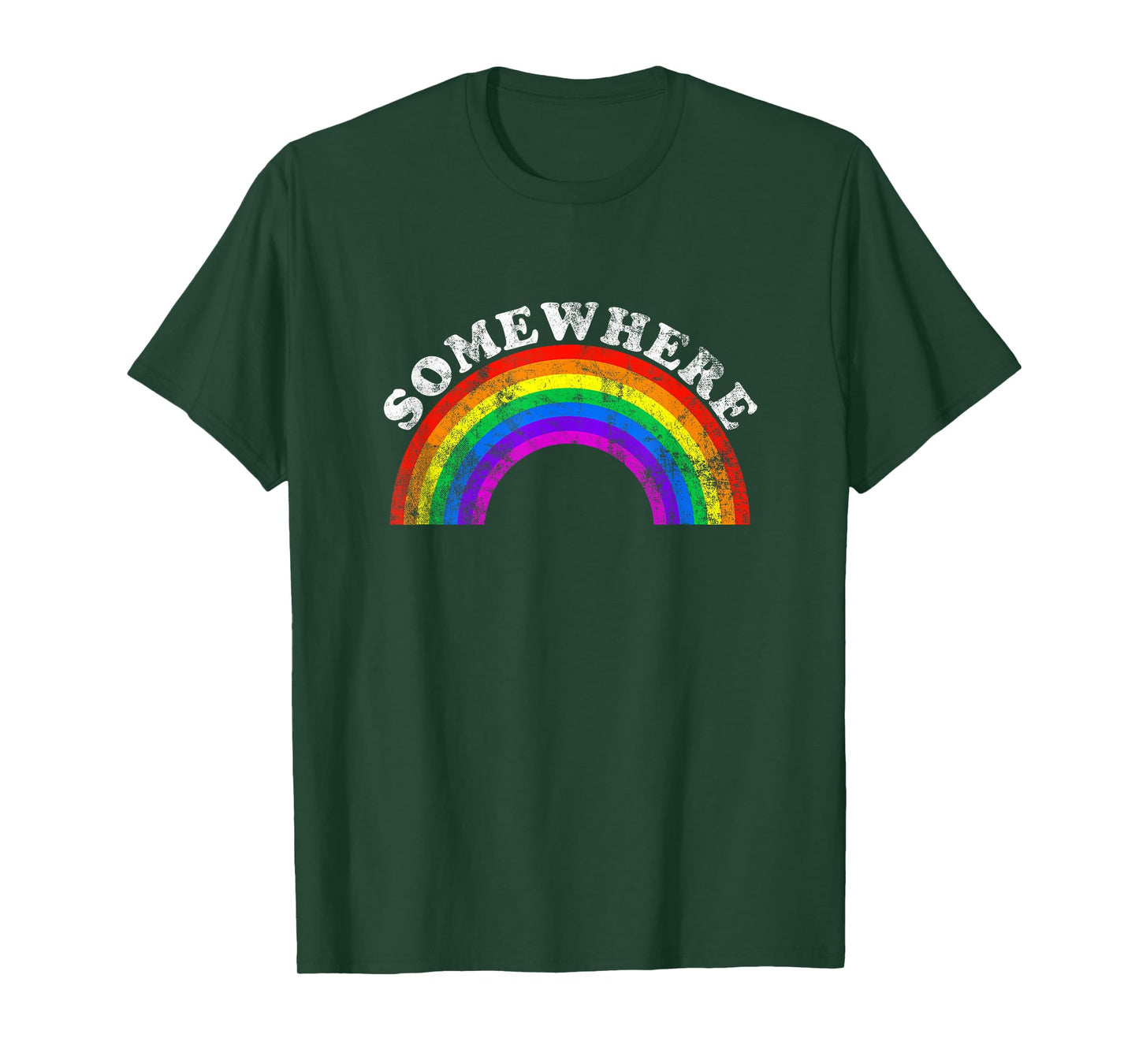 Somewhere Over the Rainbow | Vintage Pride T-Shirt T-Shirt
