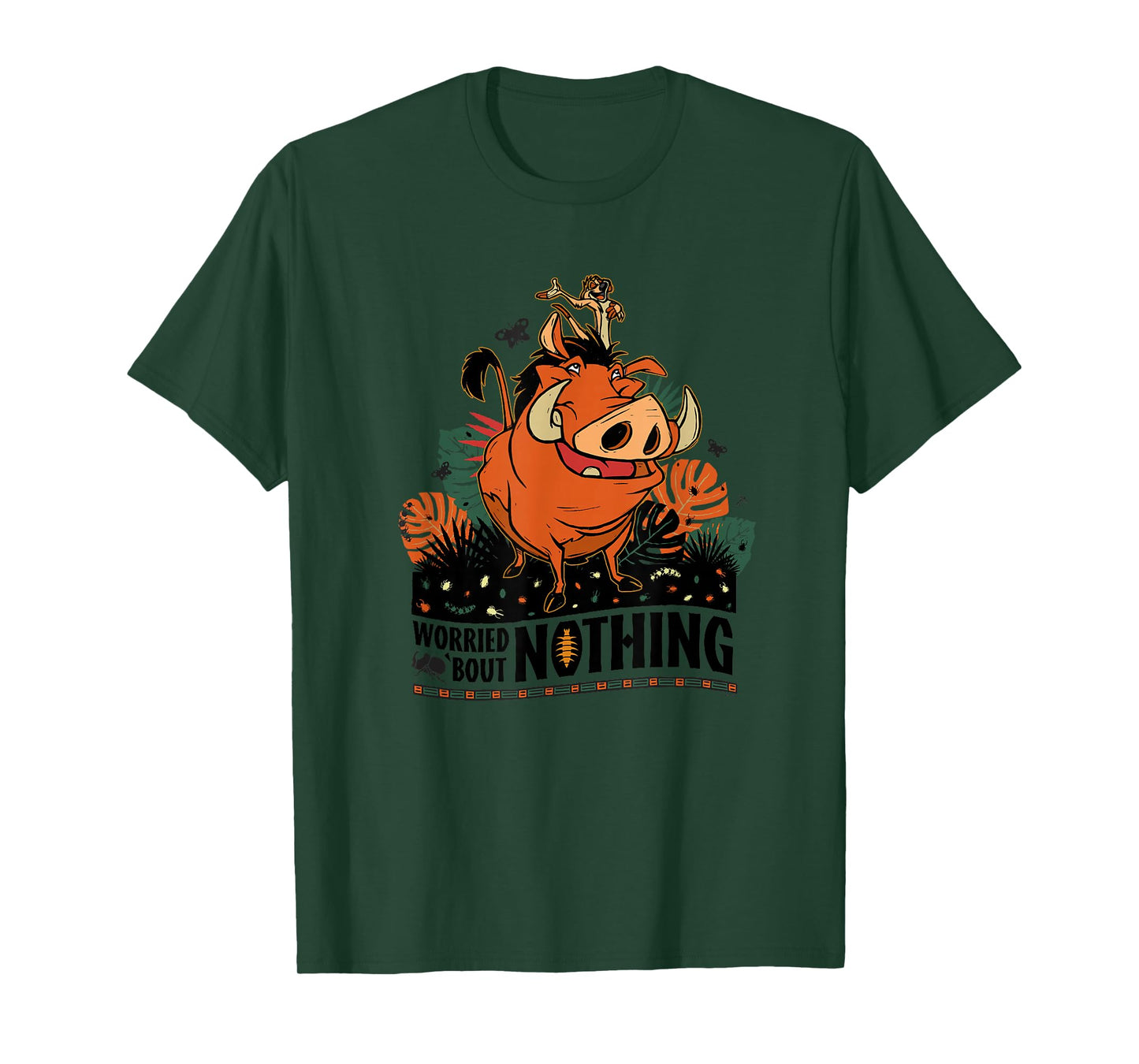 Disney The Lion King 30th Timon Pumbaa Worried ‘Bout Nothing T-Shirt