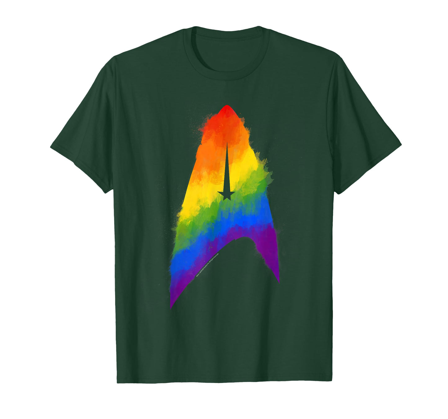 Star Trek Discovery Rainbow Paint Insignia T-Shirt