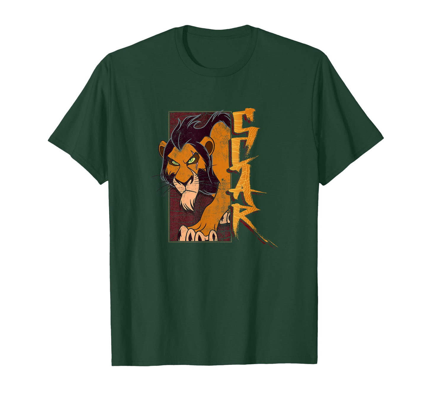 Disney The Lion King Scar Epic Vert Panel Big Chest Portrait T-Shirt