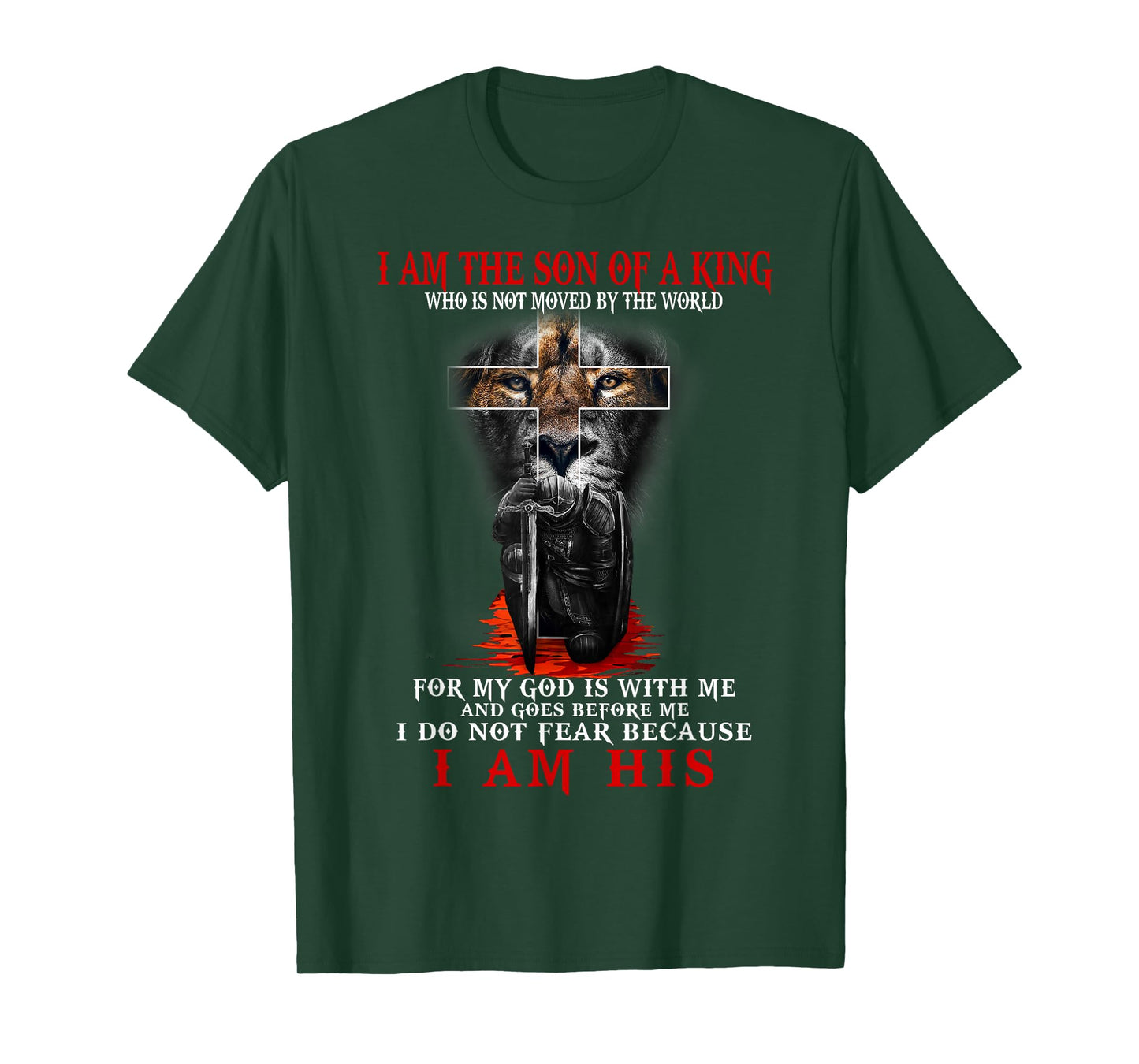 I Am The Son Of A King, Lion Of Judah, Christian Apparel T-Shirt