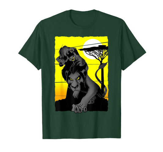 Disney Lion King Scar and Hyenas Sahara Group Poster T-Shirt