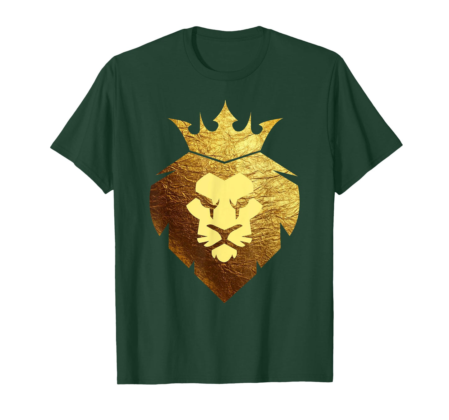 Gold King Lion TShirt-King of the Jungle Lion T-Shirt T-Shirt