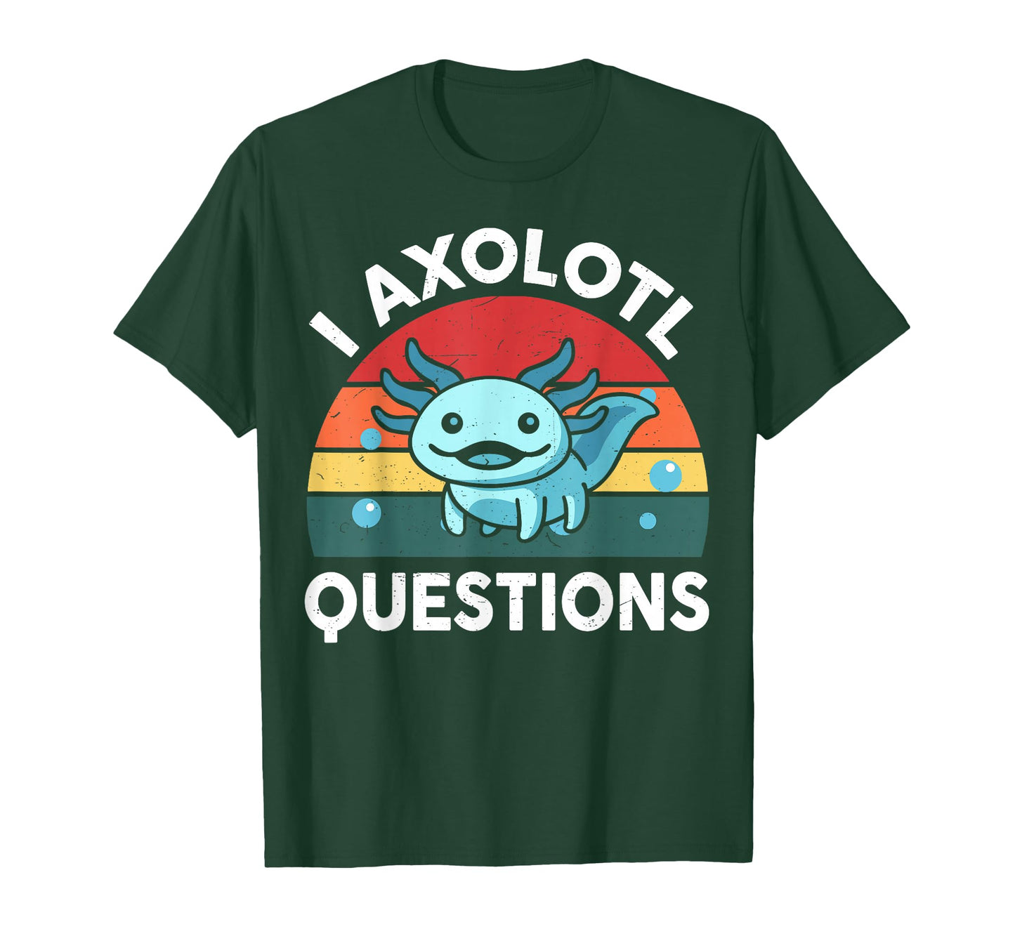 Kids I Axolotl Questions Funny Graphic Tees T-Shirt