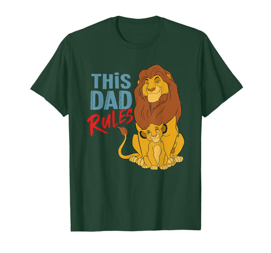 Disney The Lion King Simba and Mufasa This Dad Rules T-Shirt