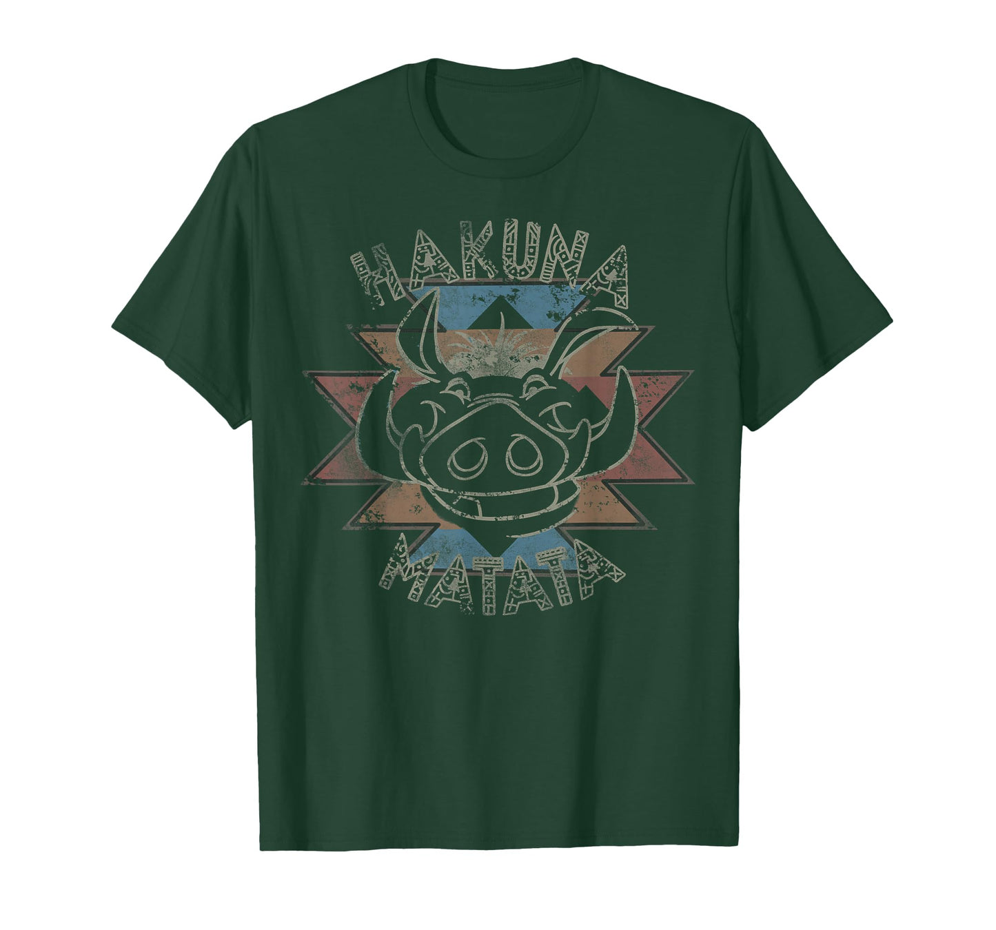 Disney The Lion King Pumbaa Hakuna Matata Distressed Logo T-Shirt
