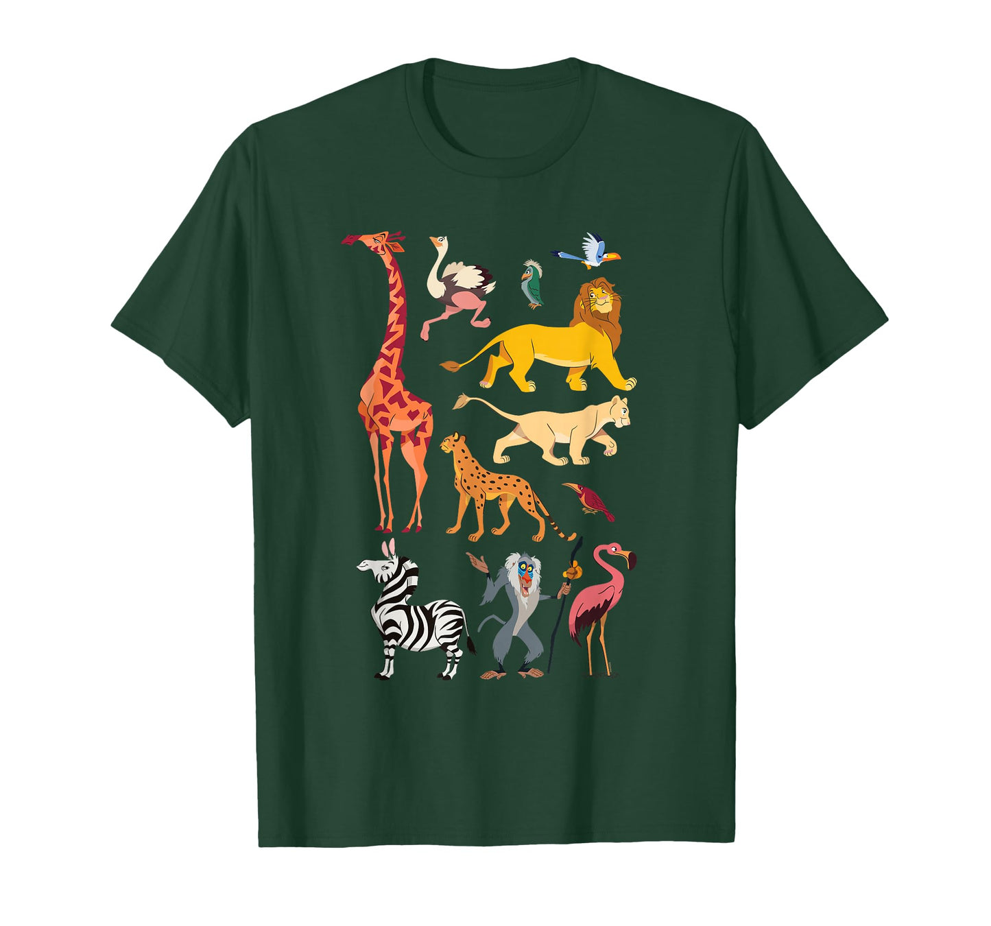Disney The Lion King Simba and Animals of The Pride Lands T-Shirt