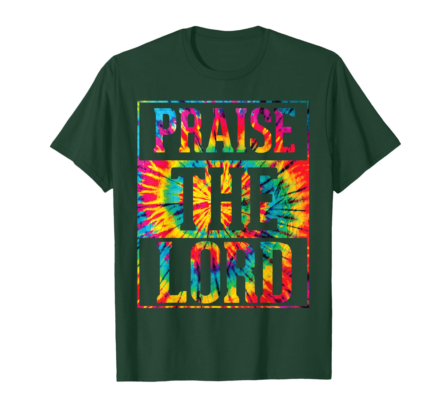 Praise The Lord Christian Faith Tie Dye Cute Christianity T-Shirt