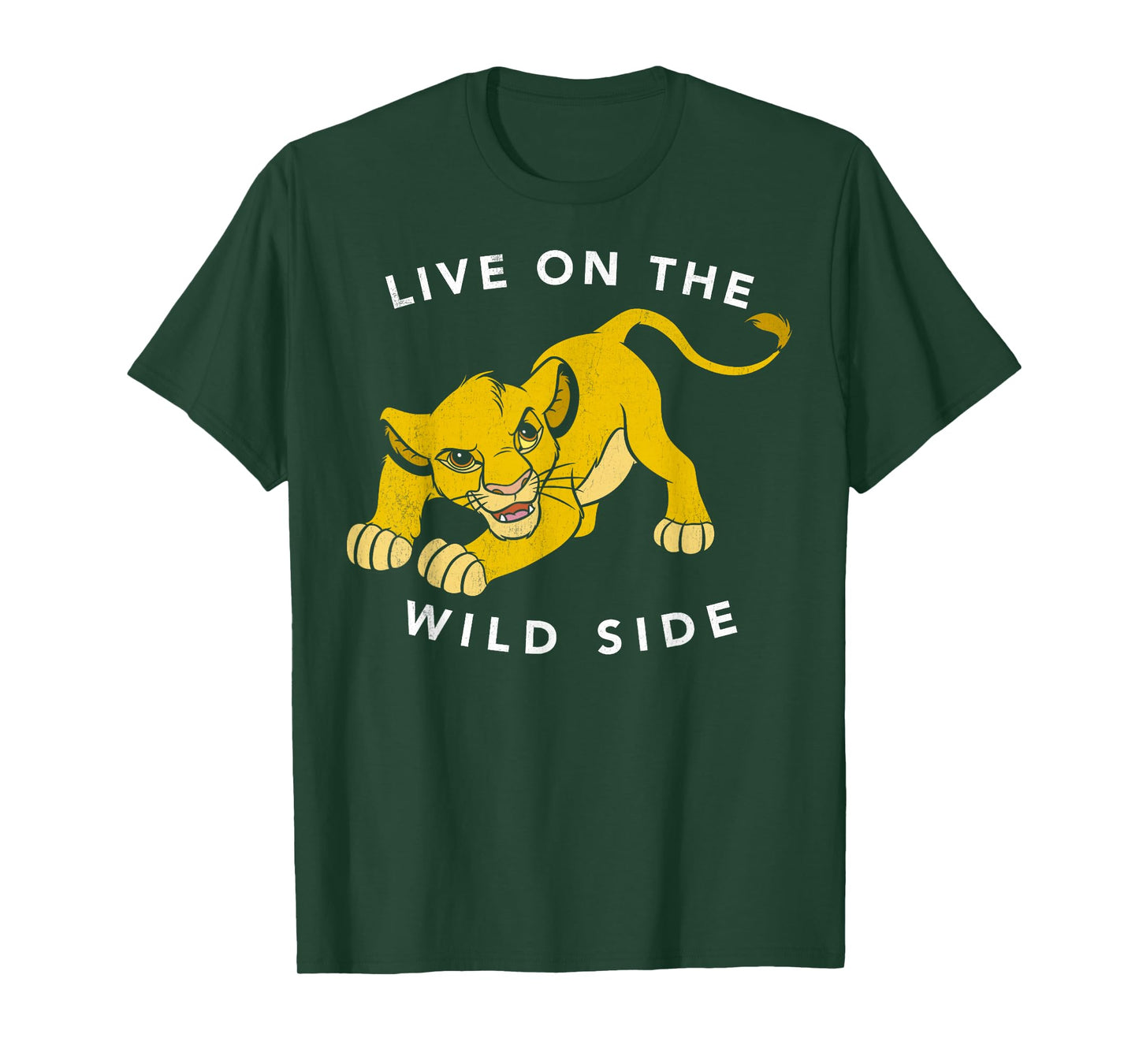 Disney Lion King Simba Live On The Wild Side Fierce Poster T-Shirt