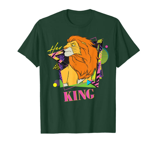Disney The Lion King Retro ’90s Couples Matching Her King T-Shirt