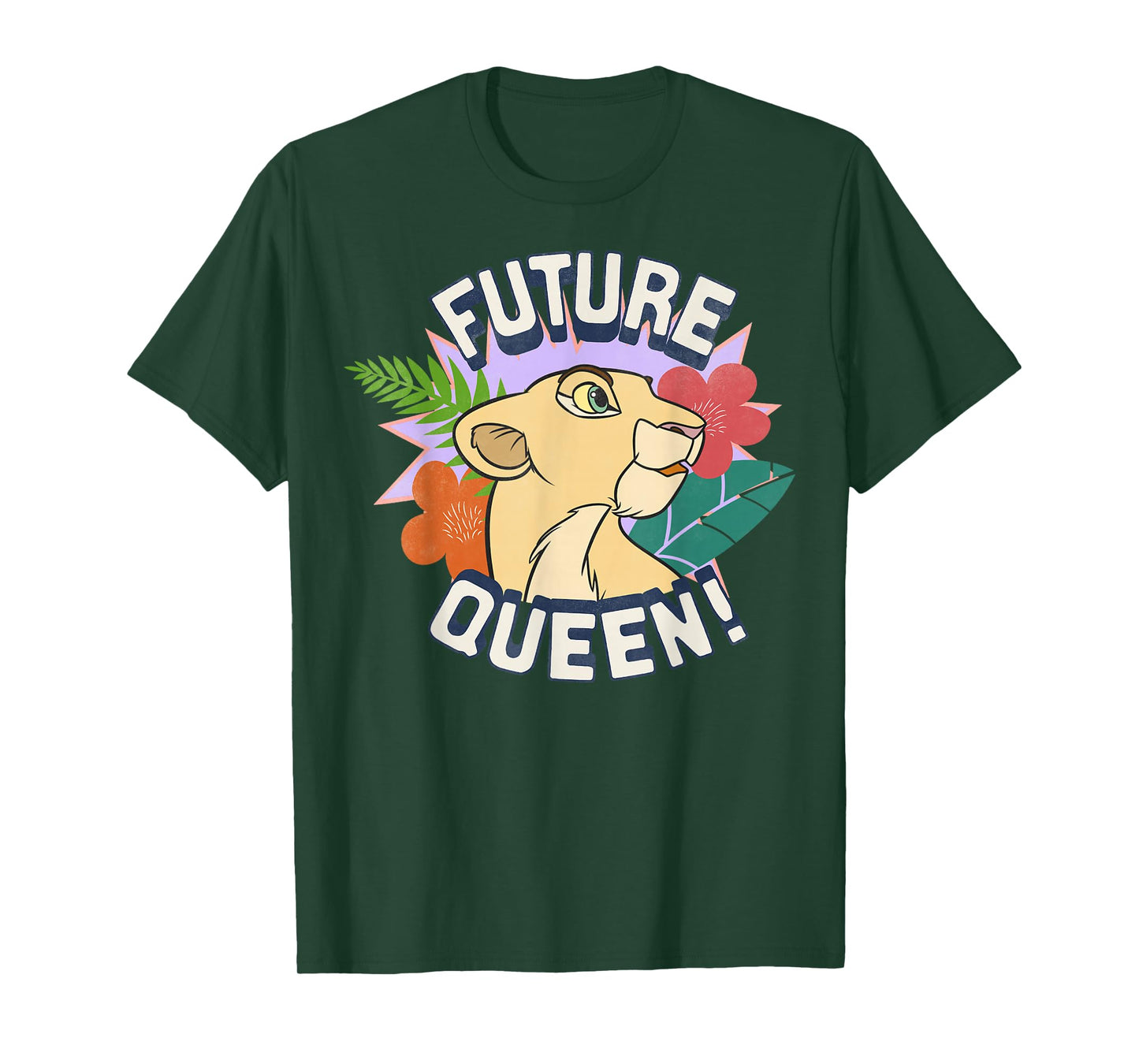 Disney Lion King Nala Future Queen Flowers Graphic T-Shirt T-Shirt