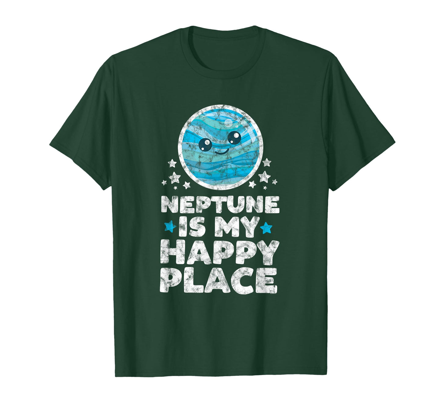 Neptune is My Happy Place | Kawaii Planet Space Astronomer T-Shirt