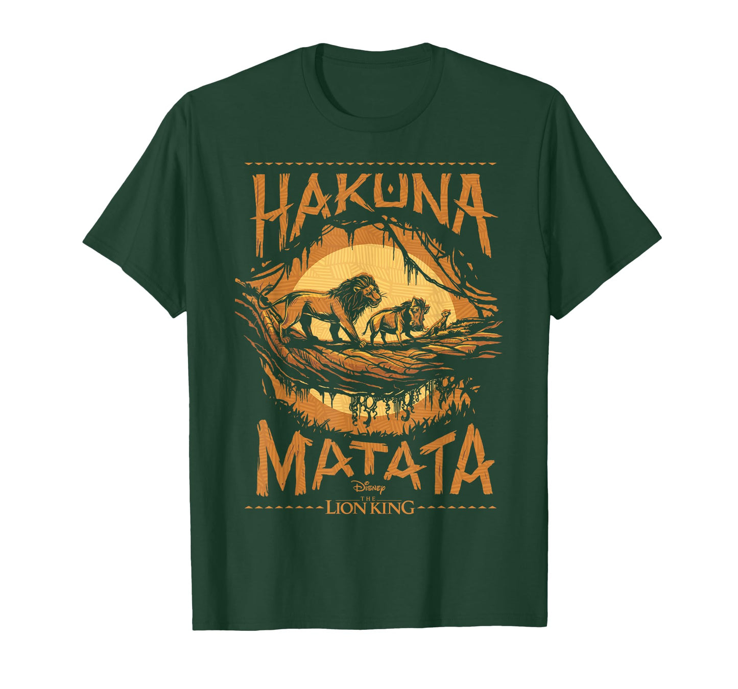 Disney The Lion King Live Action Hakuna Matata Sunset Poster T-Shirt