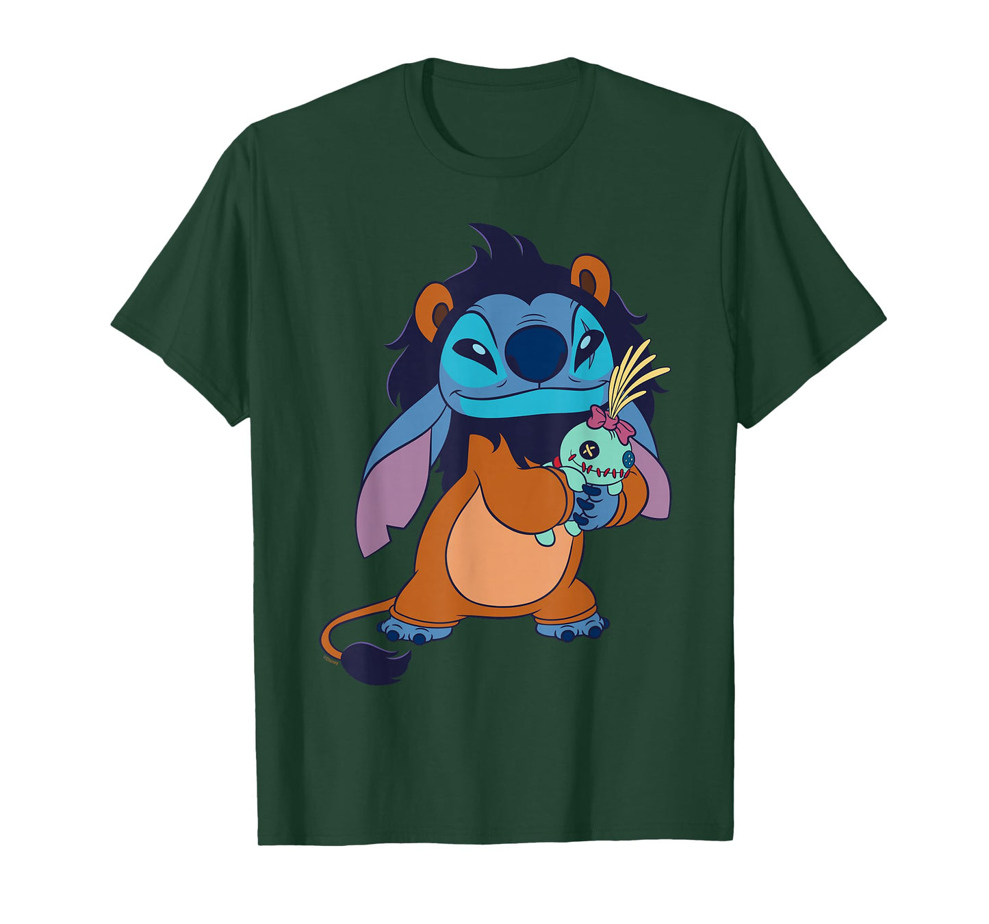 Disney Stitch in Scar Costume Halloween Disney Villains T-Shirt