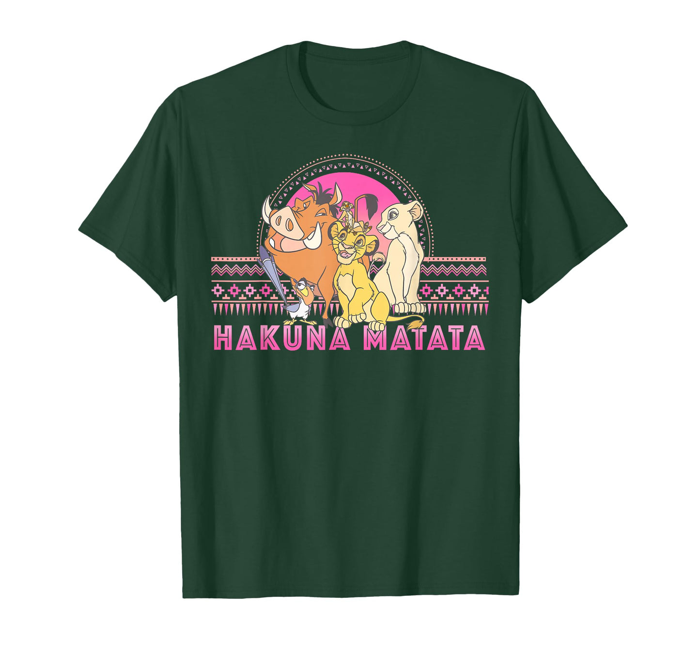 Disney Lion King Hakuna Matata Circle Artsy Portrait T-Shirt