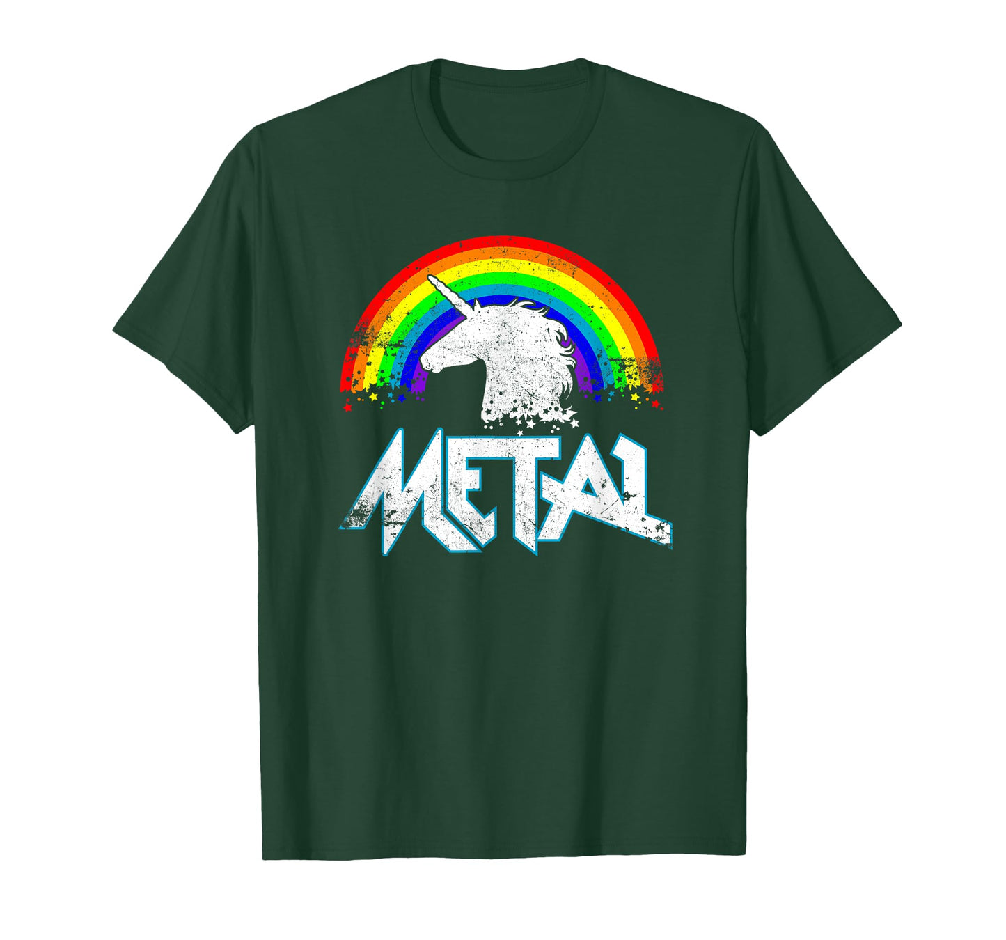 Metal Unicorn Funny Rocker Music Band Festival T Shirt Gift T-Shirt