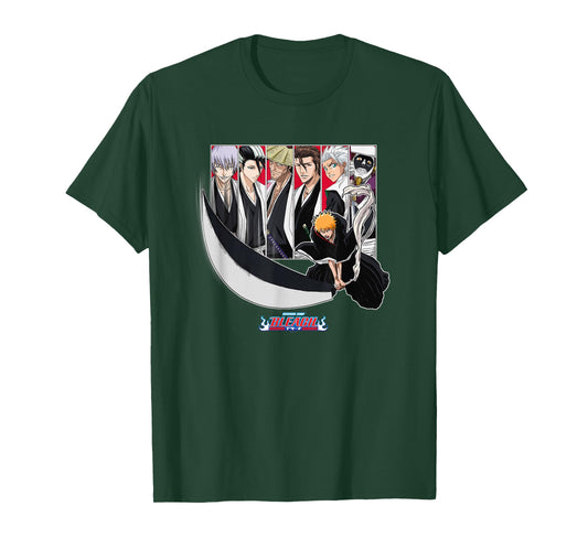 Bleach Ichigo Slash with Characters Anime T-Shirt