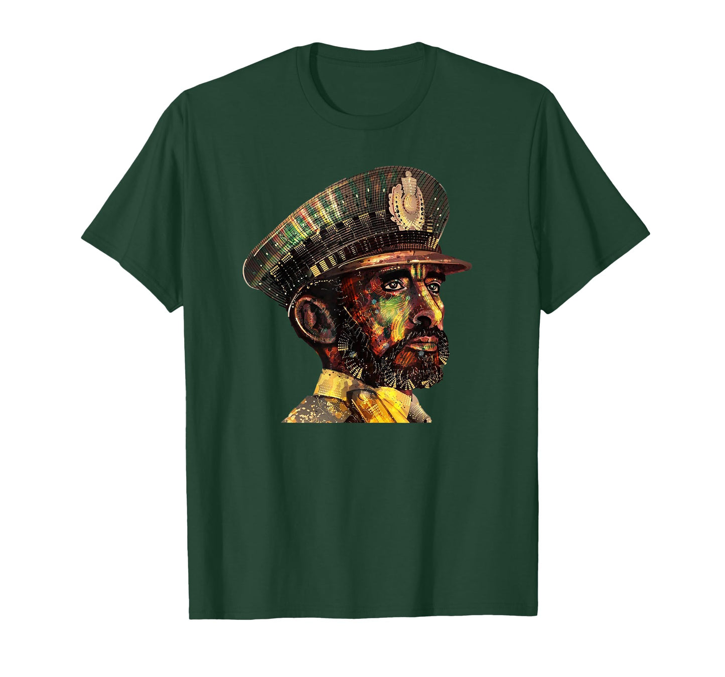Ethiopian Visionary Emperor Haile Selassie Rasta Jamaican T-Shirt