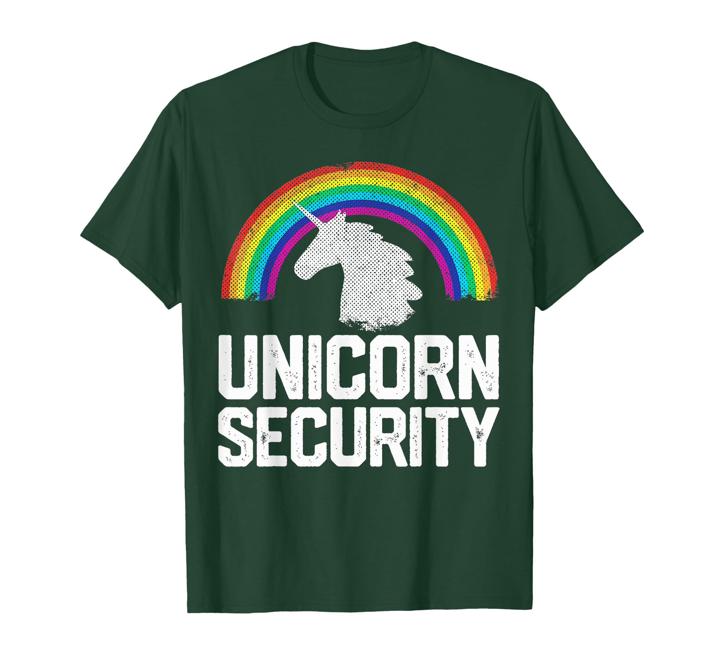 Unicorn Security Funny Rainbow Cute Halloween Costume Gift T-Shirt Small