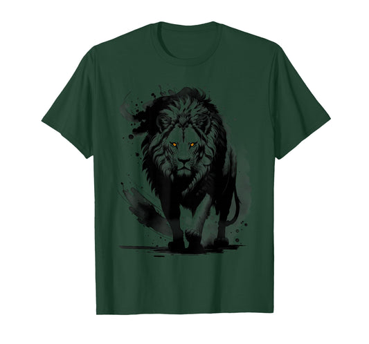 Stylish and Fashionable Lion Artistic Design T-Shirt