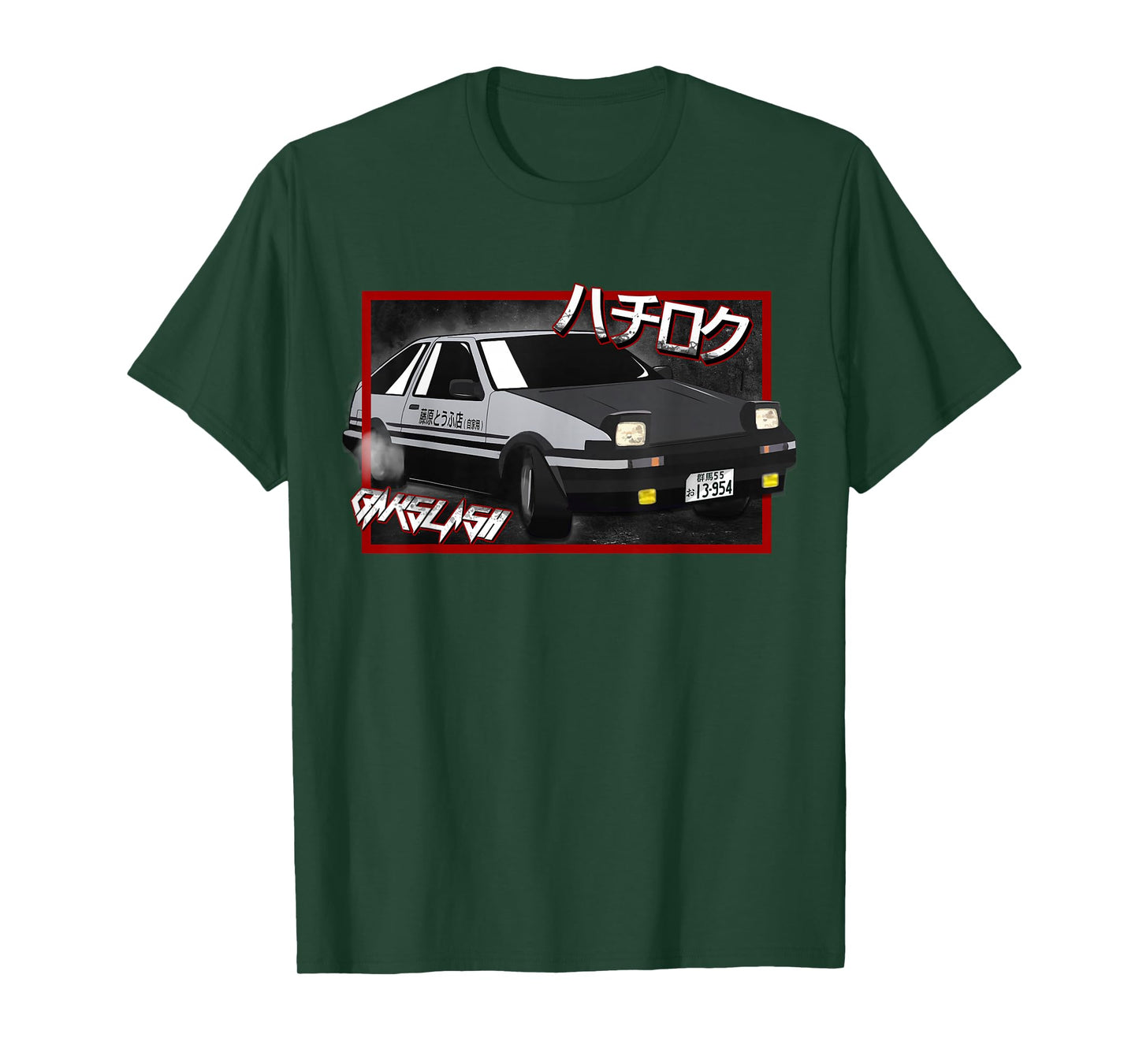 JDM Drift Anime Manga Car Hachiroku T-Shirt
