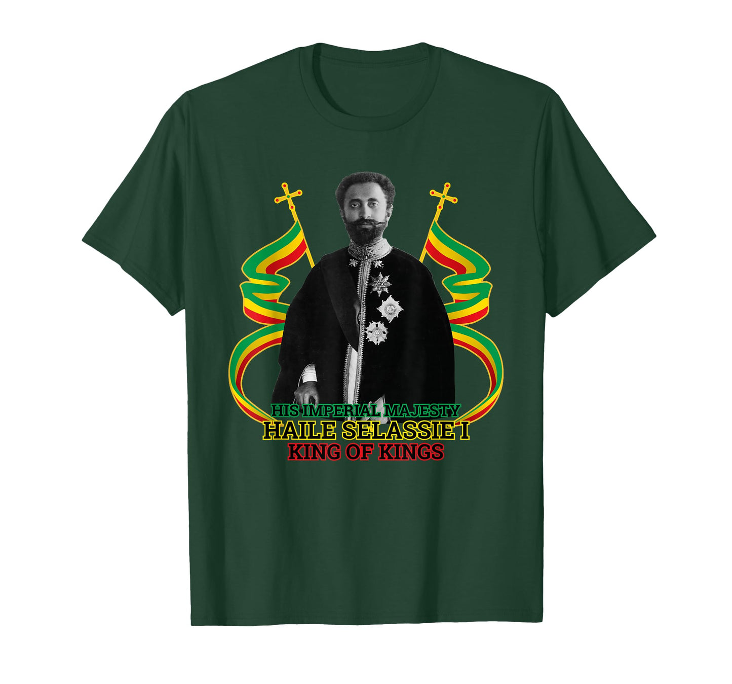 Ras Tafari His Imperial Majesty Haile Selassie T-Shirt