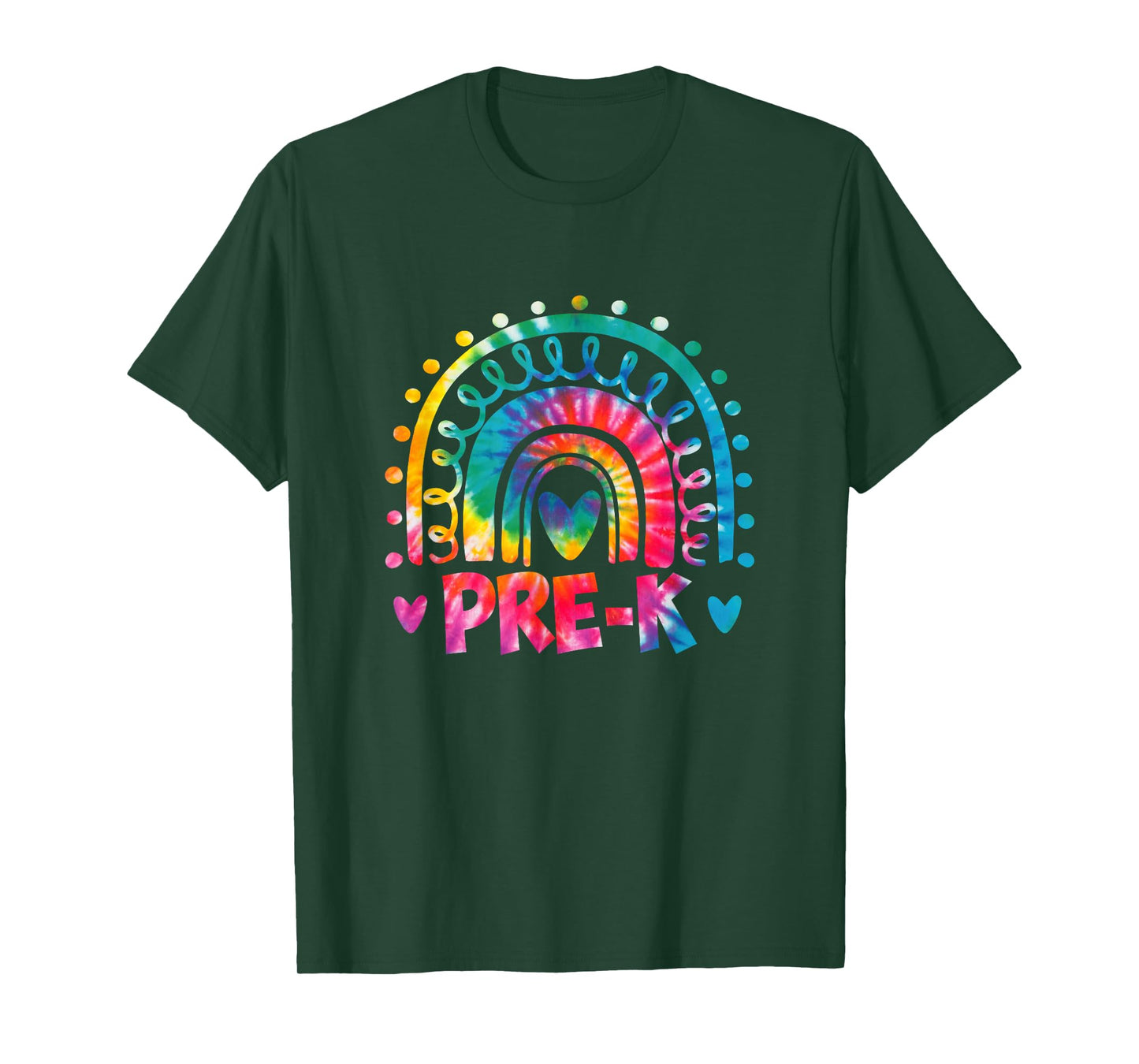 Tie Dye Prek Teacher Rainbow Preschool Back to School Girl T-Shirt
