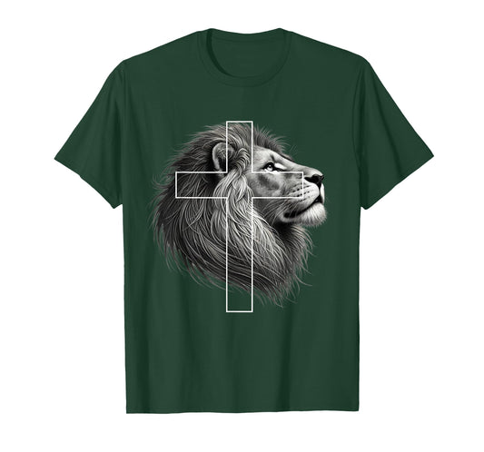 Christian Lions Cross Christianity T-Shirt