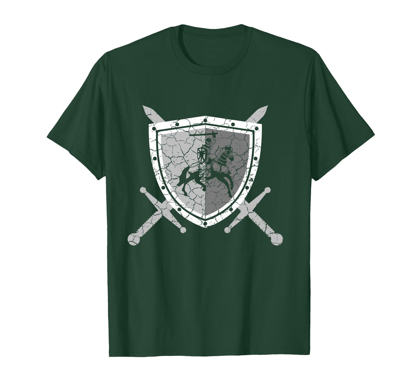 Knight armor with lions on the breastplate Medieval knight Long Sleeve T-Shirt