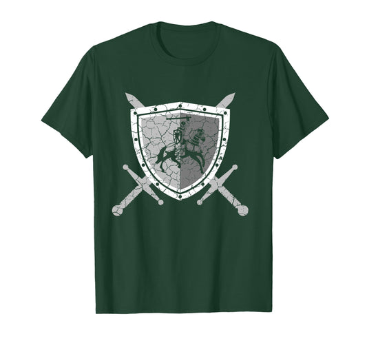 Knight armor with lions on the breastplate Medieval knight Long Sleeve T-Shirt
