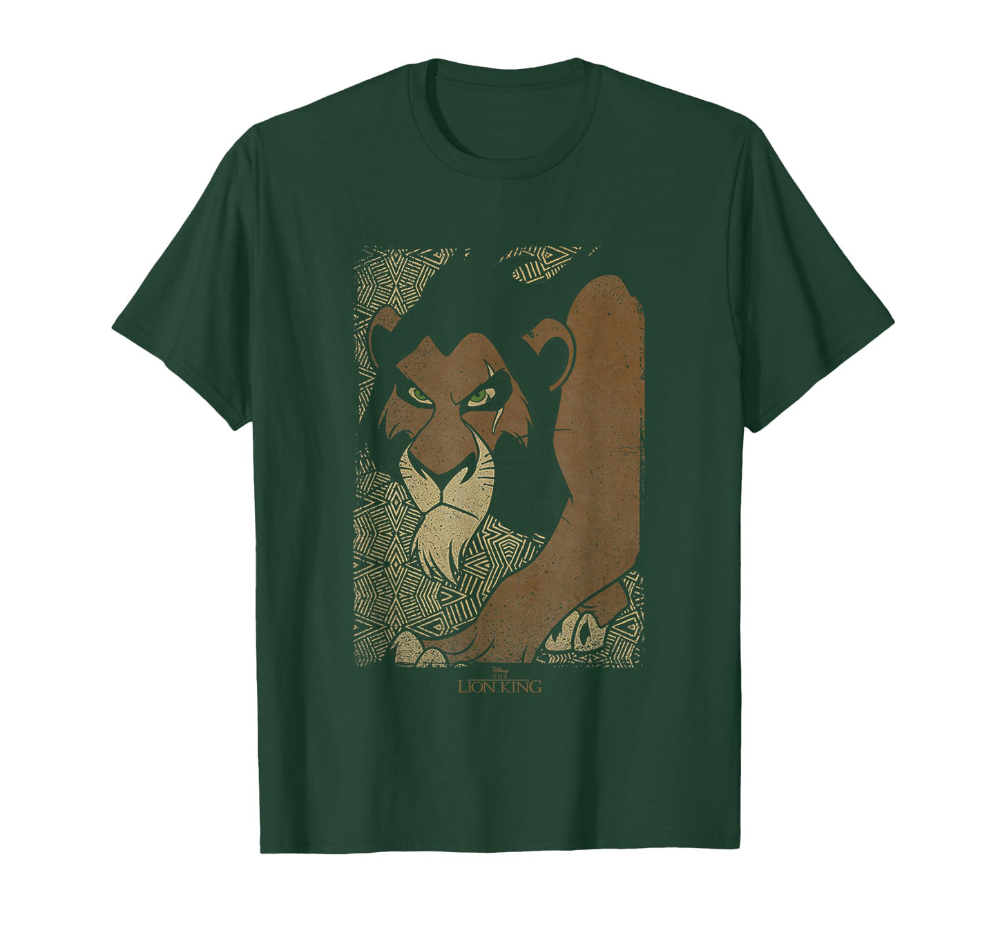 Disney The Lion King Scar Tribal Prowl Distressed T-Shirt