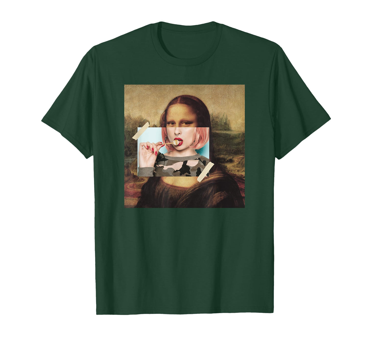 Aesthetic La Gioconda Mona Lisa E-Girl Pop Culture T-Shirt