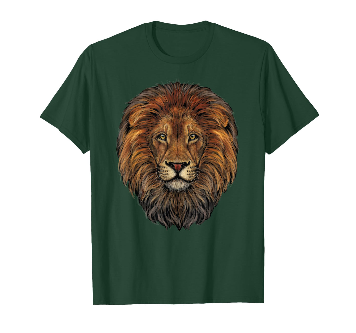 Lion Head Realistic for Lovers of Lions King African Animal T-Shirt