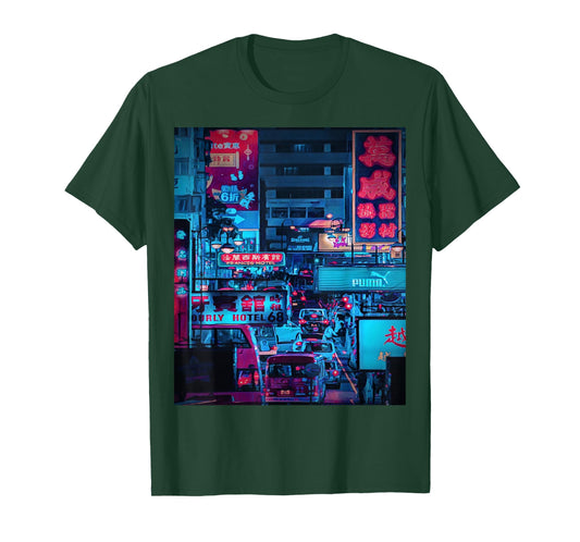 Cyberpunk Clothing, Hong Kong Cyberpunk Cyberpunk Streetwear T-Shirt