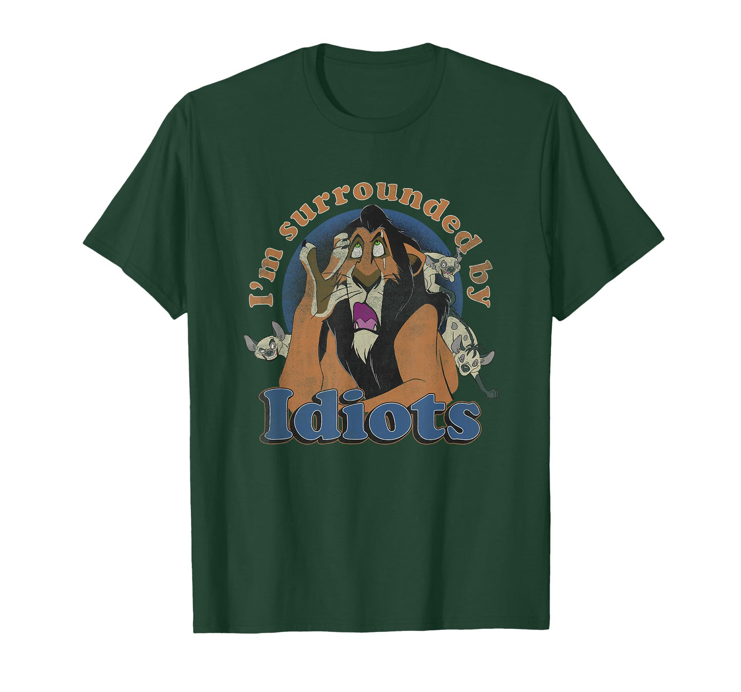 Disney The Lion King Scar I'm Surrounded by Idiots Retro T-Shirt