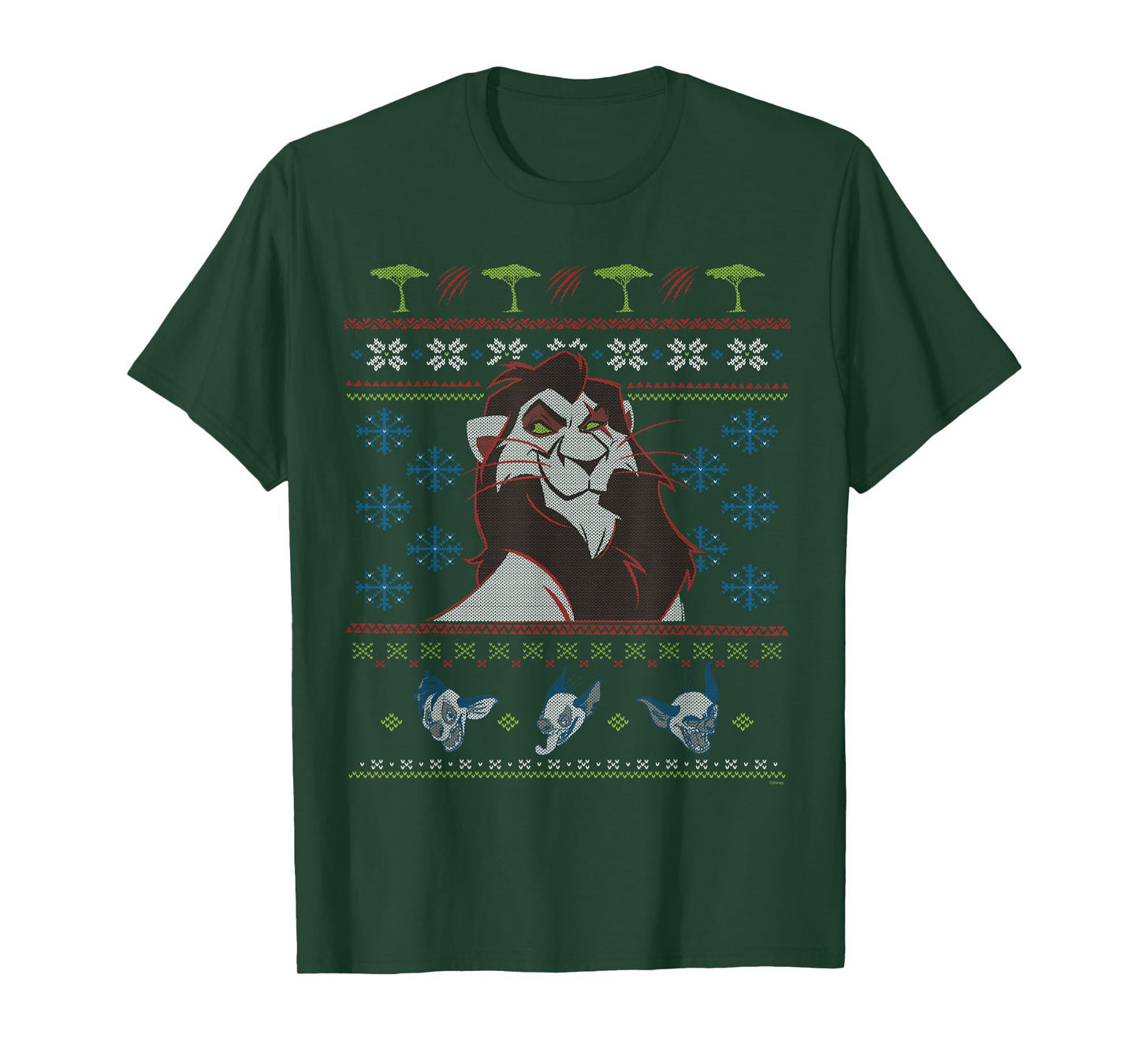 Disney Villains The Lion King Scar Ugly Christmas Sweater T-Shirt
