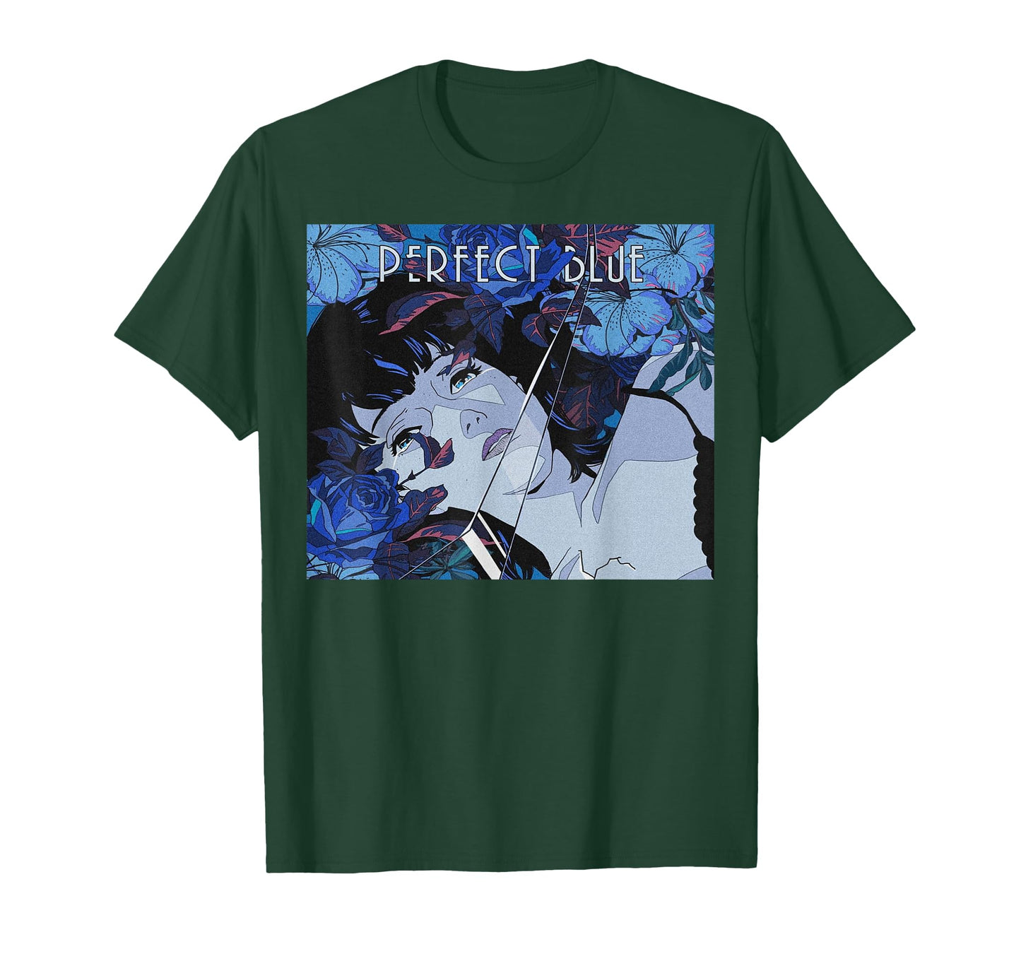 Japanese Anime Girl Perfect Blue T-Shirt Small